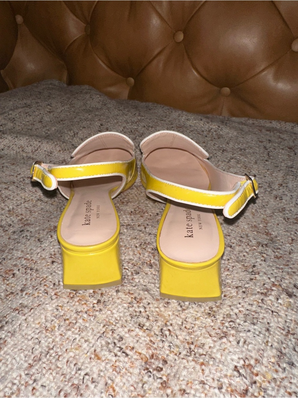 Kate Spade Cute Yellow Heels - Picture 4 of 7